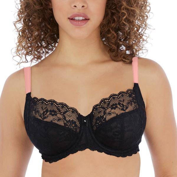 Freya BH Offbeat Undewired Side Support Bra Svart D 70 Dam 