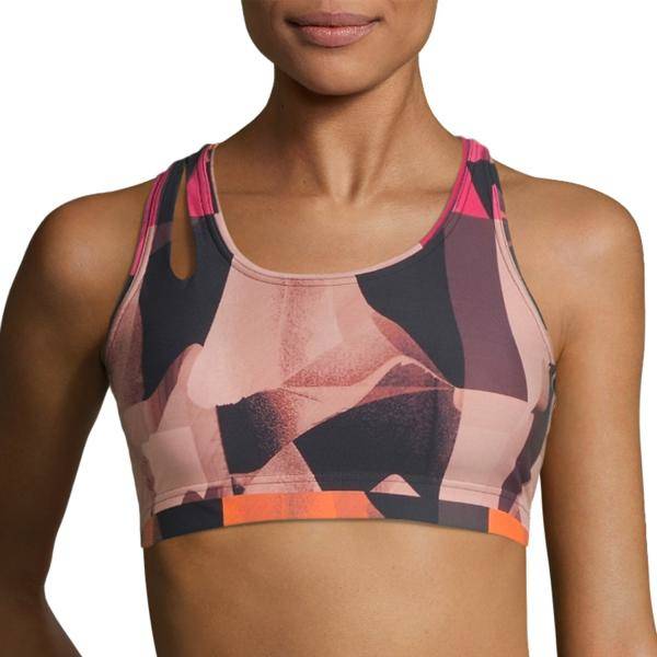 Casall BH Move Around Sports Bra Rosa Mönstrad Small Dam 