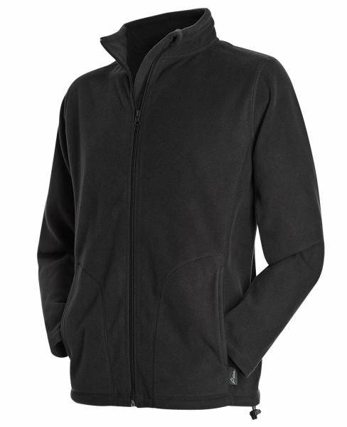 Stedman Active Fleece Jacket For Men Svart polyester Small Herr 