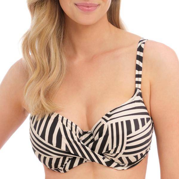 Fantasie La Chiva Underwire Full Cup Bikini Top Svart/Vit D 80 Dam 