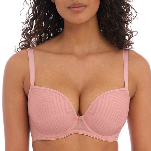 Freya BH Tailored Uw Moulded Plunge T-Shirt Bra Rosa C 70 Dam 