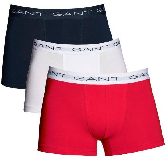 Gant Kalsonger 3P Essential Basic CS Trunks Flerfärgad bomull Medium Herr 