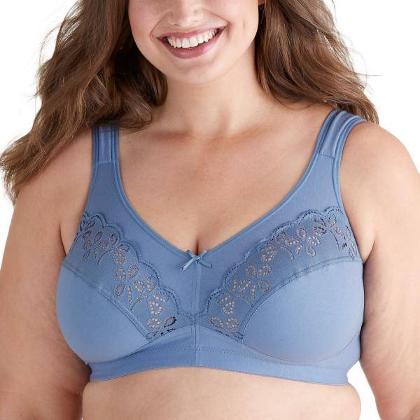 Swegmark BH Treasure Soft Bra Blå bomull B 80 Dam 