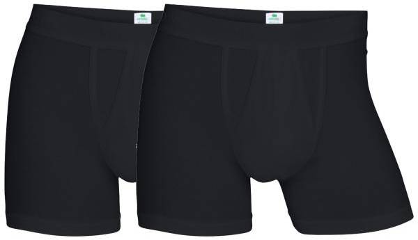 Dovre Kalsonger 2P Organic Cotton Boxer With Fly Svart ekologisk bomull Small Herr 