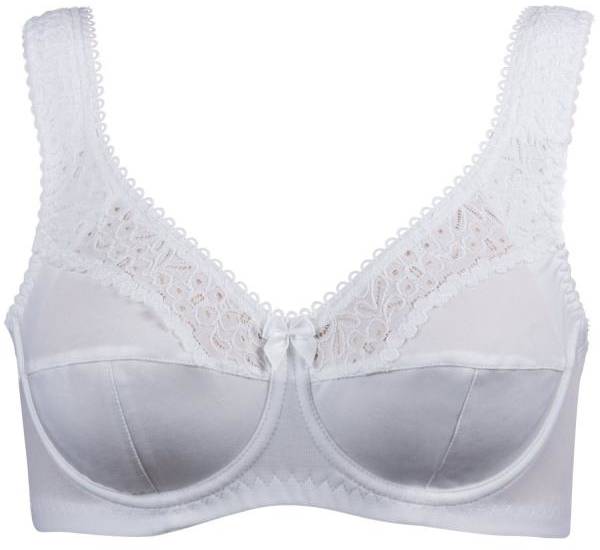 Damella BH Classic Underwire Lace Bra Vit B 75 Dam 