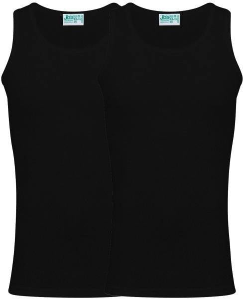 JBS 2P Organic Cotton Singlet Svart ekologisk bomull Small Herr 