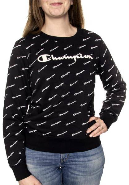 Champion Crewneck Sweatshirt Svart Medium Dam 