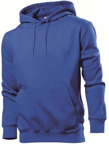 Stedman Sweatshirt Hooded Men Royalblå Small Herr 