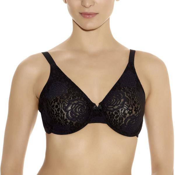 Wacoal BH Halo Lace Underwire Bra Svart B 75 Dam 