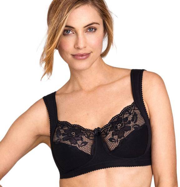 Miss Mary Lovely Lace Soft Bra BH Svart B 80 Dam 