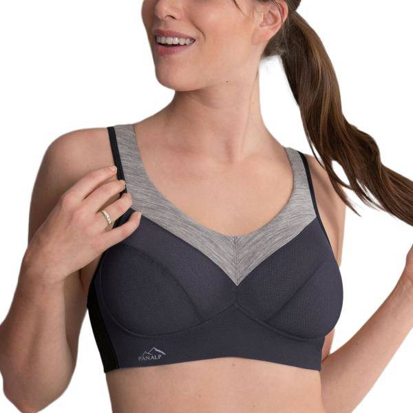 Anita BH Active Wool Sport Bra Grå/Svart A 70 Dam 