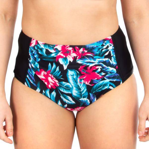 Trofe Tropical High Waist Bikini Brief Svart blommig 50 Dam 