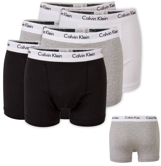 Calvin Klein Kalsonger 6P Cotton Stretch Trunks Flerfärgad bomull Small Herr 