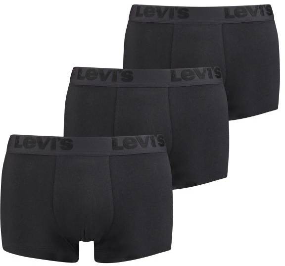 Levis Kalsonger 3P Premium Trunk Svart bomull Small Herr 