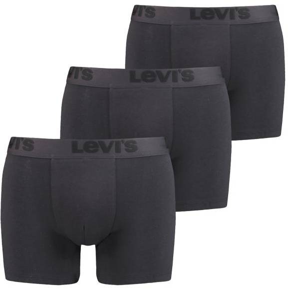 Levis Kalsonger 3P Premium Boxer Svart bomull Small Herr 