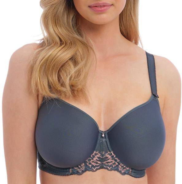 Fantasie BH Aubree T-shirt Moulded Spacer Bra Grå/Rosa E 75 Dam 