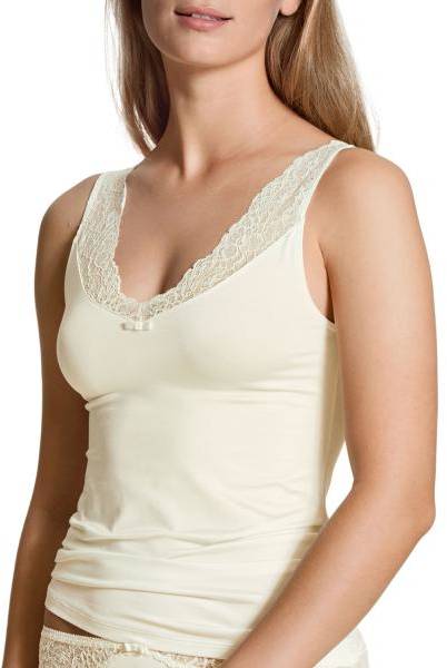 Calida Sensual Secrets Tank Top Creme Small Dam 