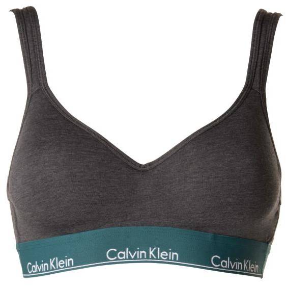 Calvin Klein Bh Modern Cotton Core Bralette Grå Small Dam (Sport-Bh i kategorin Bh)