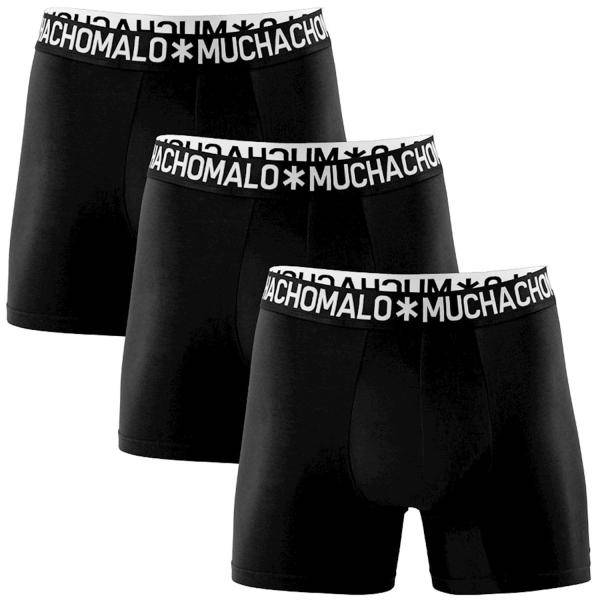 Muchachomalo Kalsonger 3P Cotton Stretch Basic Boxer Svart bomull Small Herr 