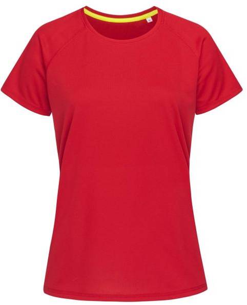 Stedman Active 140 Raglan For Women Röd polyester Small Dam 