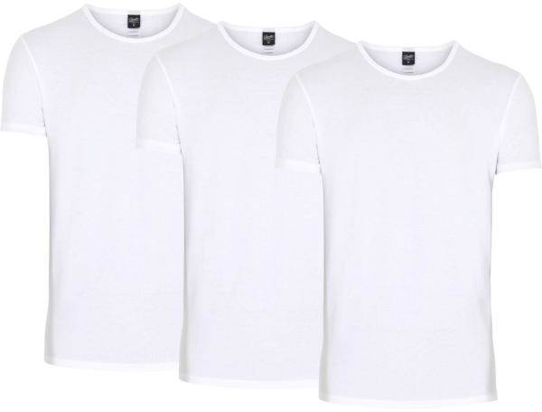 Claudio 3P Organic Cotton T-Shirt Vit ekologisk bomull Medium Herr 