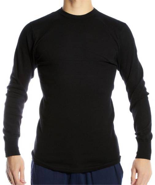 JBS Basic Longsleeve Black Svart bomull Small Herr 