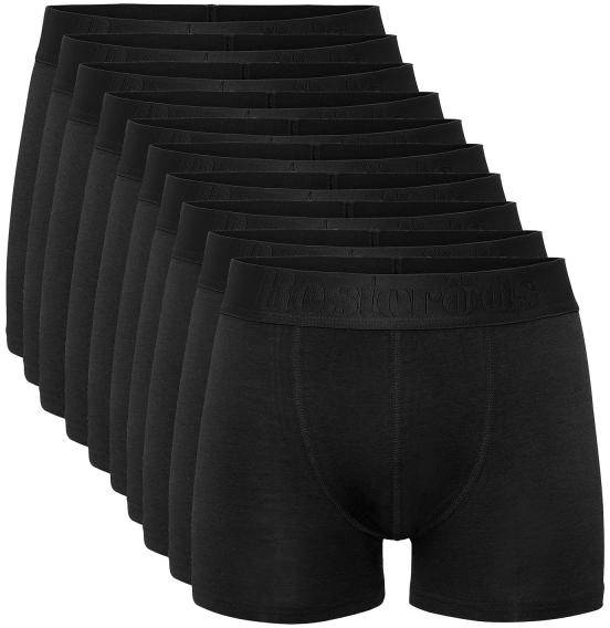 Resteröds Kalsonger 10P Bamboo Boxer Brief Svart Small Herr 