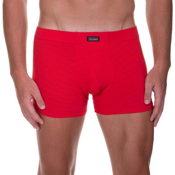 Bruno Banani Kalsonger Check Line 2.0 Shorts Röd polyamid Small Herr 