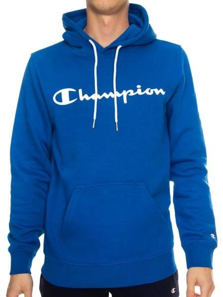 Champion Classics Men Hooded Sweatshirt Mörkblå Small Herr 