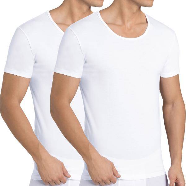 Sloggi 2P Men 24 7 T-Shirt Vit bomull Small Herr 