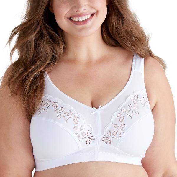 Swegmark BH Treasure Soft Bra Vit bomull B 80 Dam 