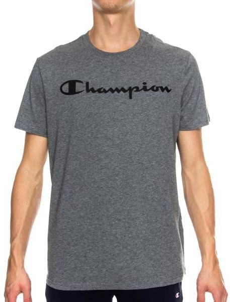 Champion Classics Men Crewneck T-shirt Grå bomull Small Herr 