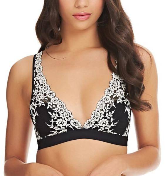 Wacoal BH Embrace Lace Wire Free Bra Svart 80 Dam 