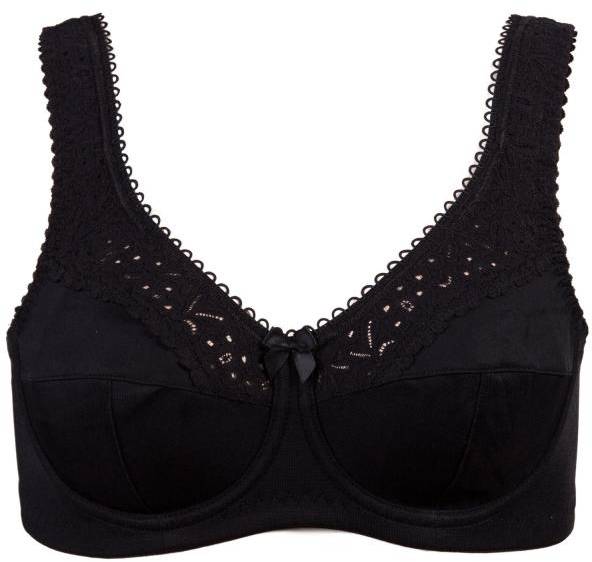 Damella BH Classic Underwire Lace Bra Svart B 75 Dam 