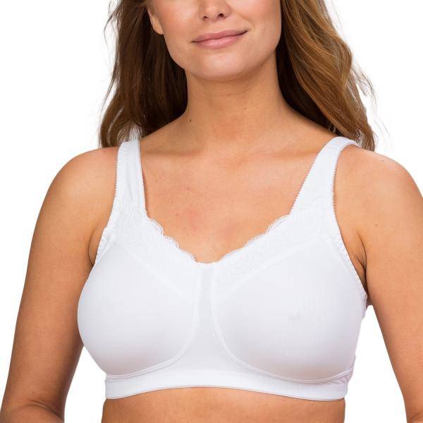 Trofe Linnea Prosthetic Wireless Bra BH Vit polyamid B 70 Dam 