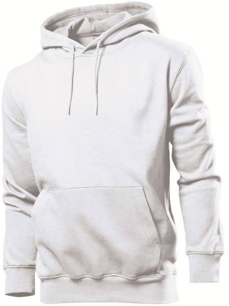 Stedman Sweatshirt Hooded Men Vit Small Herr 