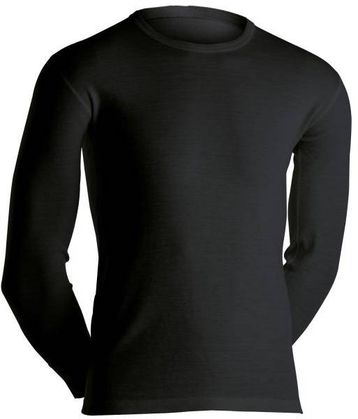 Dovre Long Sleeve Wool Crew Neck Svart merinoull Small Herr 