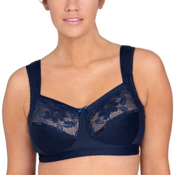 Miss Mary Lovely Lace Support Soft Bra BH Mörkblå B 80 Dam 