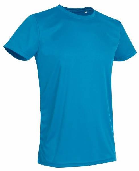 Stedman Active Sports-T For Men Blå polyester Small Herr 