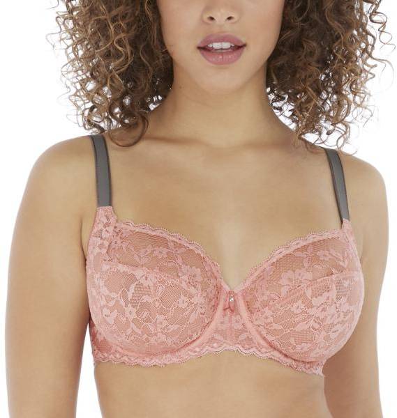 Freya BH Offbeat Undewired Side Support Bra Rosa D 70 Dam 