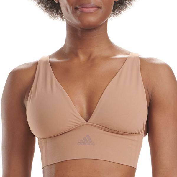 adidas BH BOS Smart Micro 720 Seamless Plunge Bra Brun polyamid Small Dam 