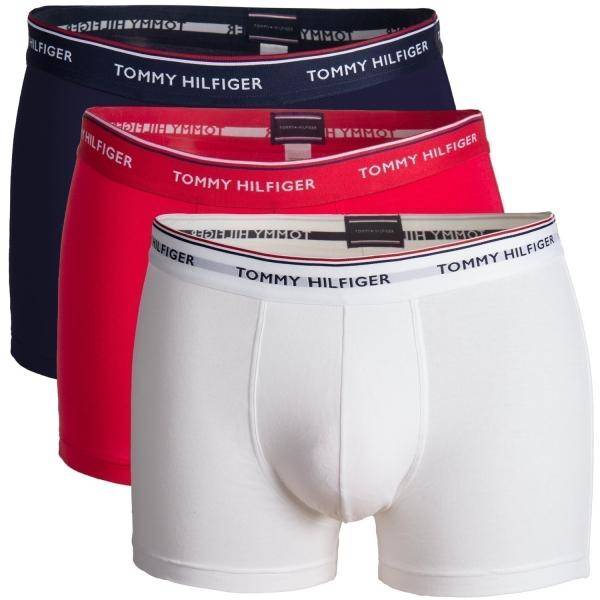 Tommy Hilfiger Kalsonger 3P Stretch Trunk Premium Essentials Flerfärgad bomull Large Herr 