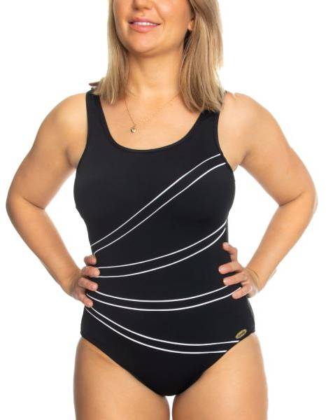 Damella Keira Chlorine Resistant Swimsuit 52-54 Svart 52 Dam (Badshorts i kategorin Badkläder)