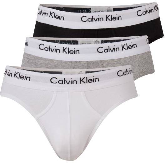 Calvin Klein Kalsonger 3P Cotton Stretch Hip Brief Flerfärgad bomull Small Herr 