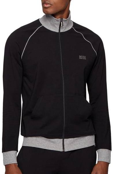 BOSS Mix and Match Zip Jacket Svart bomull Medium Herr 