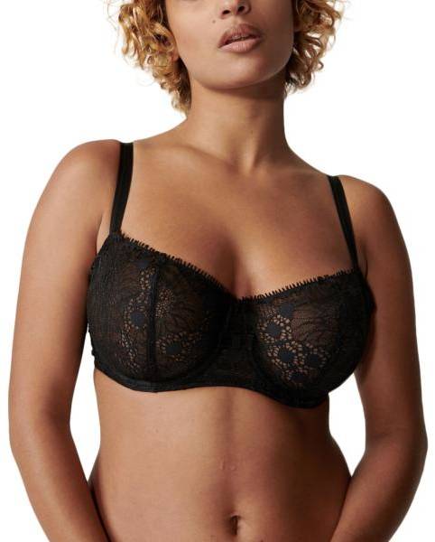 Chantelle BH Day To Night Half Cup Bra Svart nylon B 70 Dam 