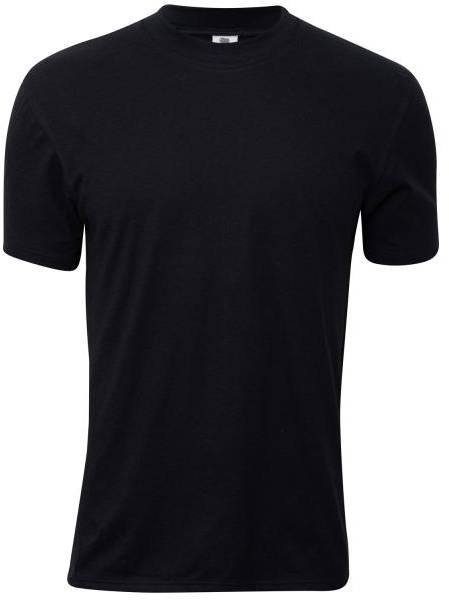 Dovre Singel Jersey T-Shirt Svart bomull Small Herr 