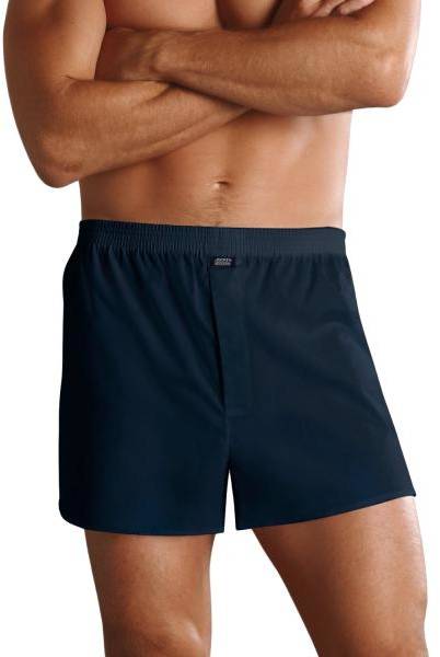 Jockey Kalsonger Woven Poplin Boxer Shorts Mörkblå bomull Small Herr 