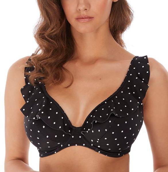 Freya Jewel Cove High Apex Bikini Top With J-Hook Svart D 70 Dam 