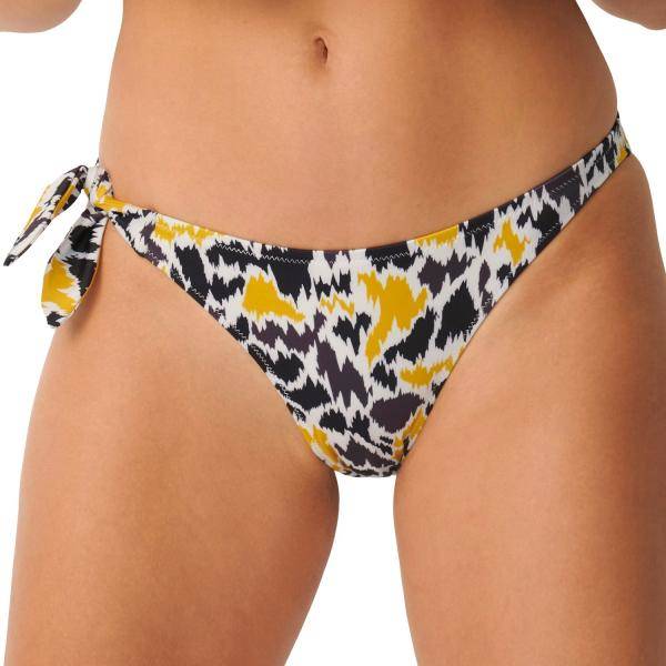 Sloggi Shore Fancy Guppy Bikini Brazilian Brief Svart/Gul Small Dam 